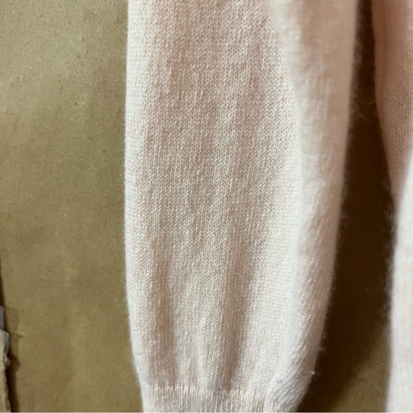 Everlane | Cashmere Crop Mock Neck Sweater Pullover Pink Size XS - Picture 13 of 14